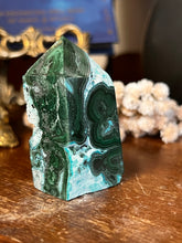 Load image into Gallery viewer, Malachite and Chrysocolla Tower Malacolla
