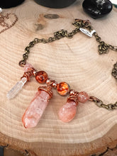 Load image into Gallery viewer, Fire Quartz Bar Necklace - Artisan Crafted Handmade