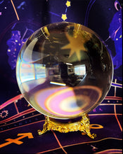 Load image into Gallery viewer, Quartz Crystal Ball 4&quot; with stand
