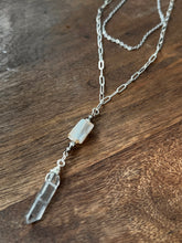 Load image into Gallery viewer, Botswana Agate and Tibetan Quarts Layered Necklace