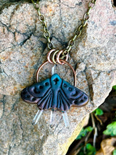 Load image into Gallery viewer, Crystal Moth Necklace