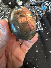 Load image into Gallery viewer, Shape Shifter Labradorite Palm Stone 🌈⚡️