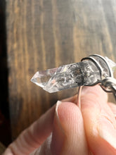 Load image into Gallery viewer, AAA Black Tibetan Quartz Wire Wrapped Ring
