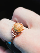 Load image into Gallery viewer, Mars Jasper Wire Wrapped Ring