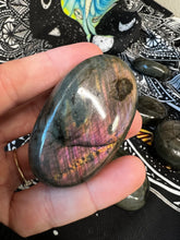Load image into Gallery viewer, Show Stopper Labradorite Palm Stone 🌈⚡️