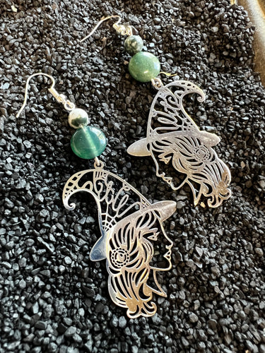 Green Witch Dangles