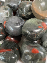 Load image into Gallery viewer, Bloodstone Tumbles with Pyrite