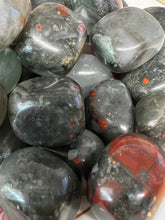Load image into Gallery viewer, Bloodstone Tumbles with Pyrite