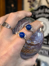 Load image into Gallery viewer, AAA Lapis Lazuli Wire Wrapped Ring