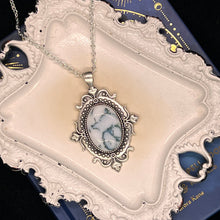 Load image into Gallery viewer, Moss Agate Cameo Necklace