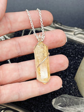 Load image into Gallery viewer, Citrine Double Terminated Wrapped Necklace