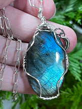 Load image into Gallery viewer, Pacific Labradorite Wrapped Necklace