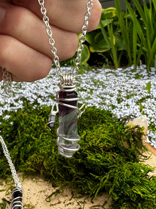 Wrapped Fluorite Necklace