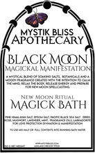 Load image into Gallery viewer, ✨ Restocked ✨ Black Moon Magickal Manifestation Bath Salts